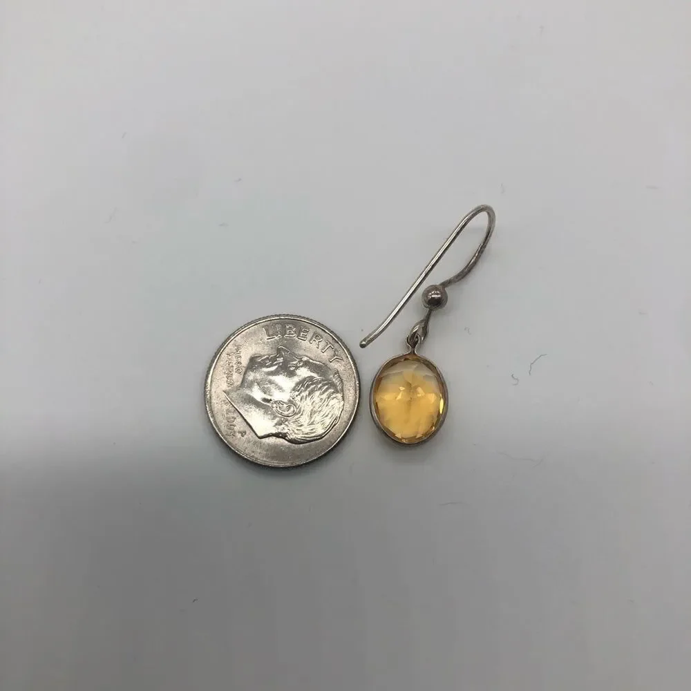 🍭6/$30 simulated citrine Dangle Earrings